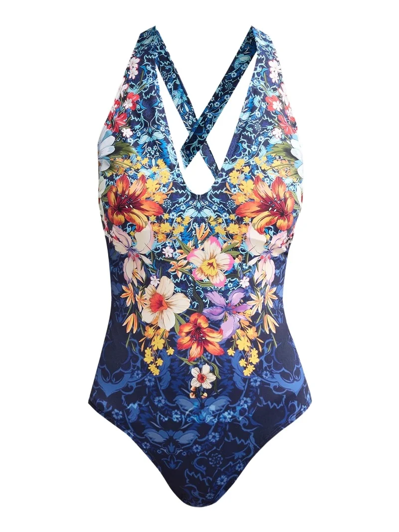 Johnny Was Women's Imogen Night Floral One-Piece Swimsuit