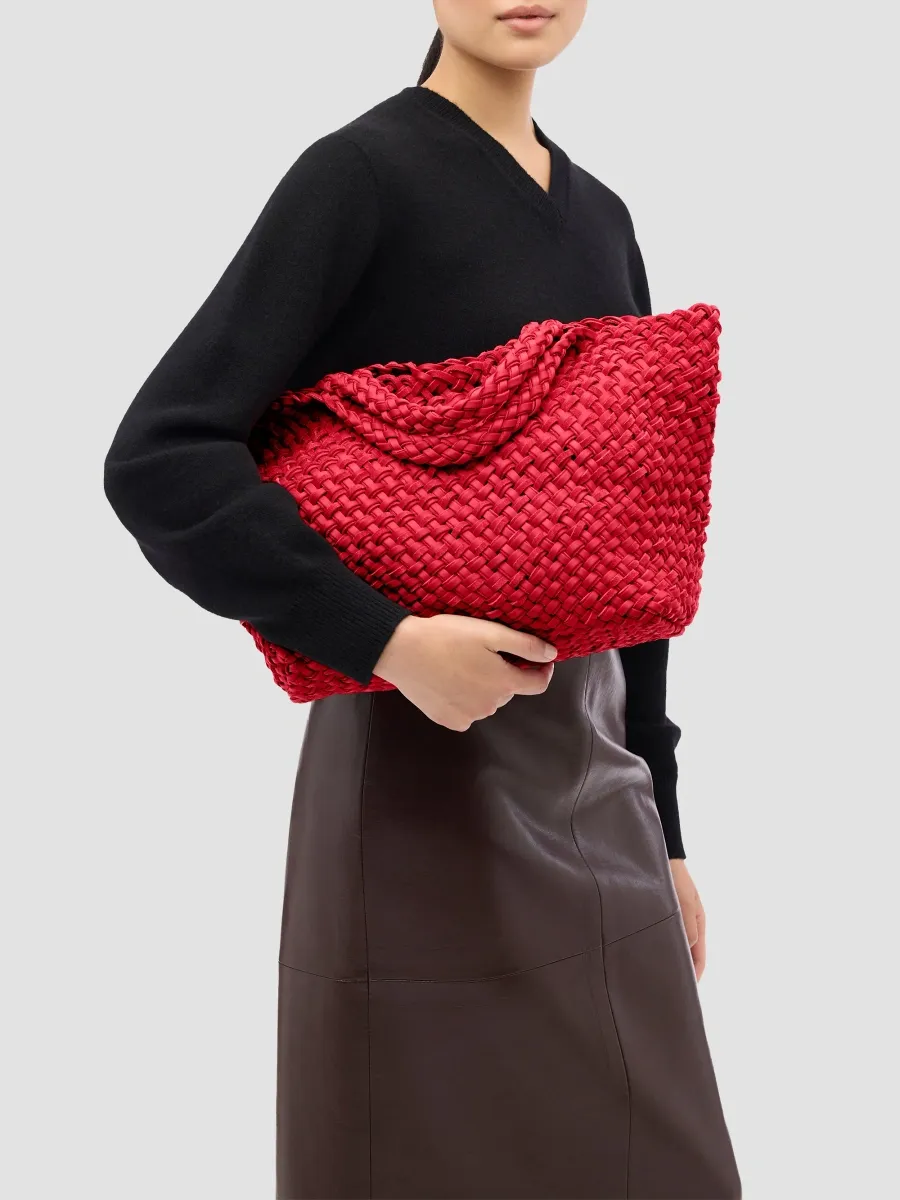 Naghedi Women's St. Barths Medium Double Weave Tote Bag | Thumbnail 3 Naghedi Women's St. Barths Medium Double Weave Tote Bag | Thumbnail 3