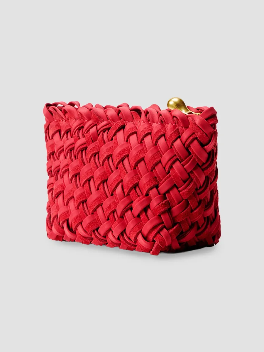 Naghedi Women's Portofino Petit Double Weave Cosmetic Pouch | Thumbnail 2 Naghedi Women's Portofino Petit Double Weave Cosmetic Pouch | Thumbnail 2