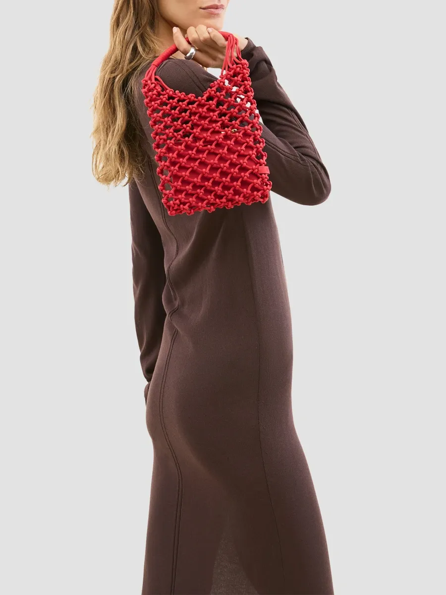 Naghedi Women's Isola Small Net Top Handle Bag | Thumbnail 3