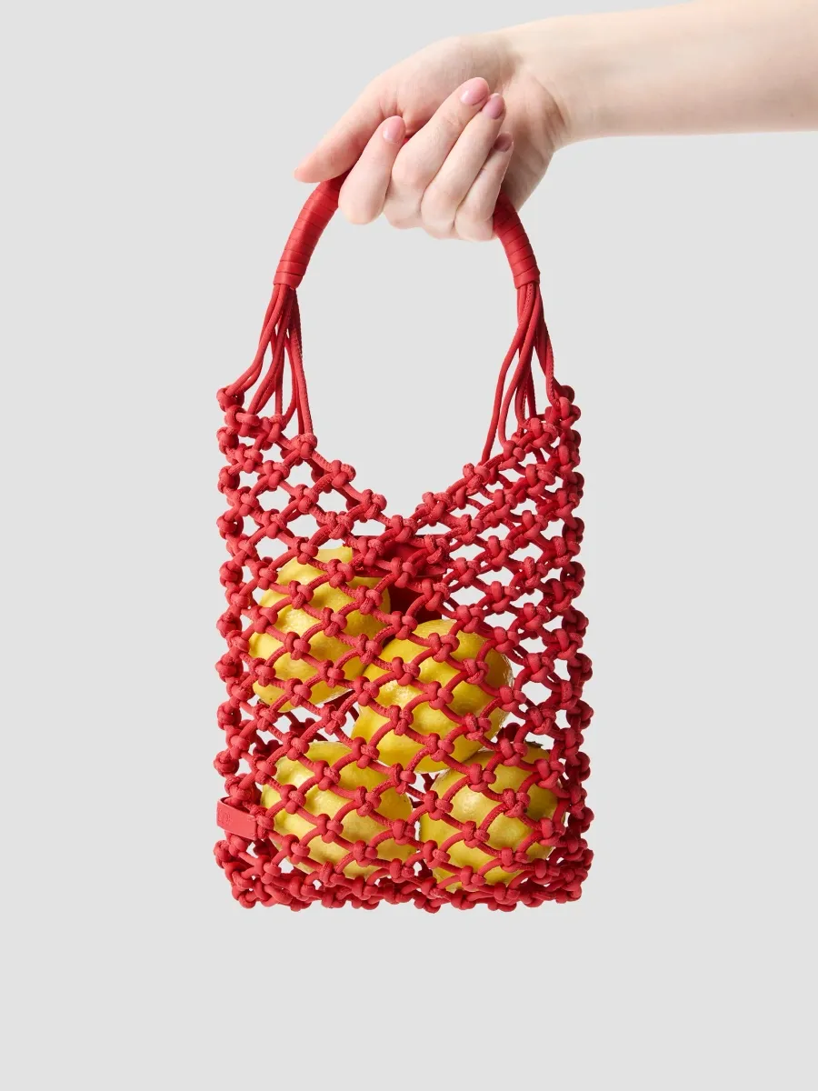Naghedi Women's Isola Small Net Top Handle Bag | Thumbnail 4
