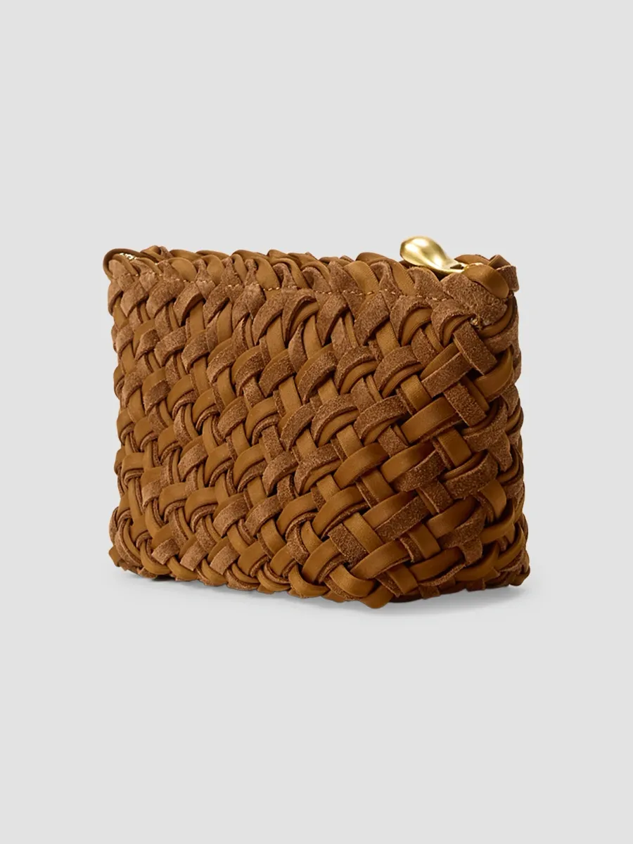 Naghedi Women's Portofino Petit Double Weave Cosmetic Pouch | Thumbnail 2 Naghedi Women's Portofino Petit Double Weave Cosmetic Pouch | Thumbnail 2