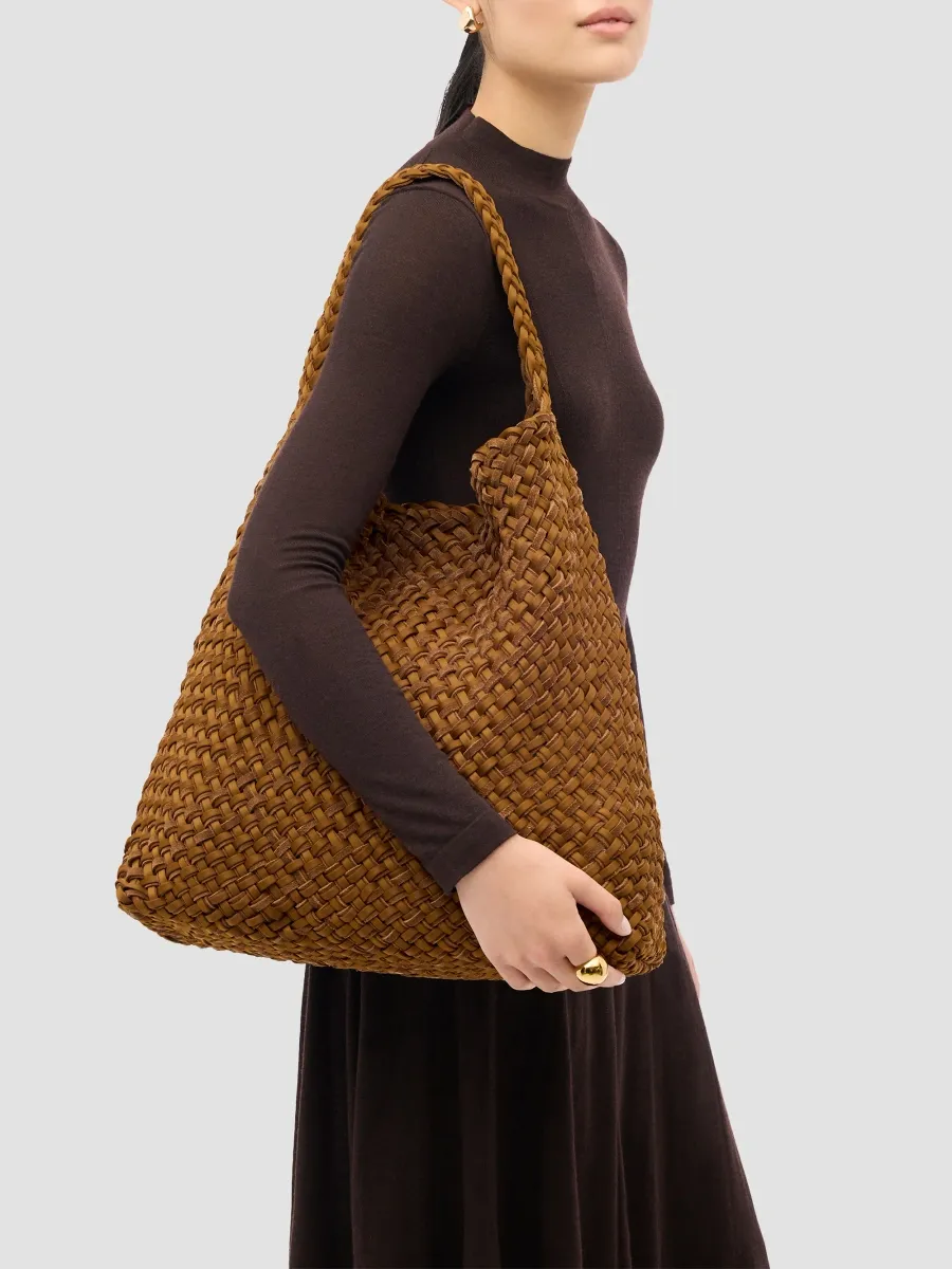 Naghedi Women's Nomad Large Double Weave Hobo Bag | Thumbnail 3 Naghedi Women's Nomad Large Double Weave Hobo Bag | Thumbnail 3
