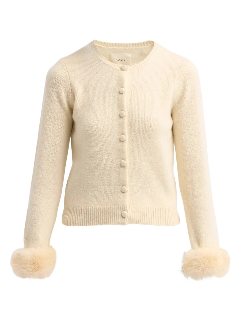 Women's Clara Faux-Fur-Trimmed Cashmere Cardigan Women's Clara Faux-Fur-Trimmed Cashmere Cardigan