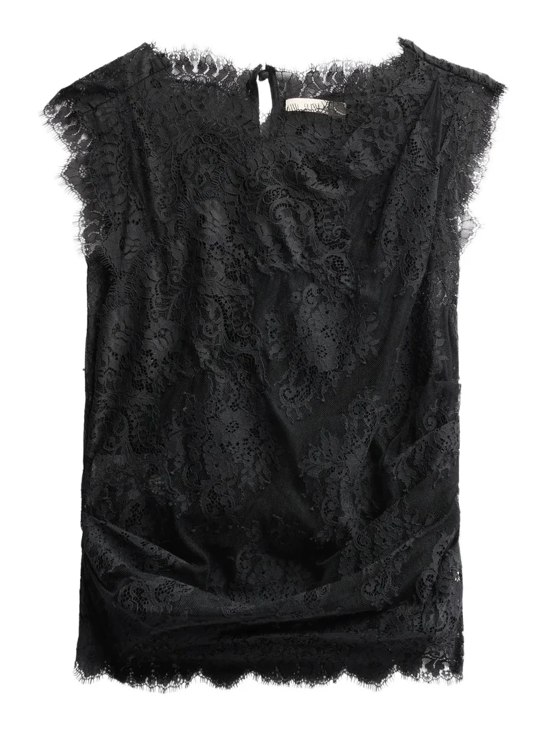 Women's Nailah Laced Cotton-Blend Top Women's Nailah Laced Cotton-Blend Top