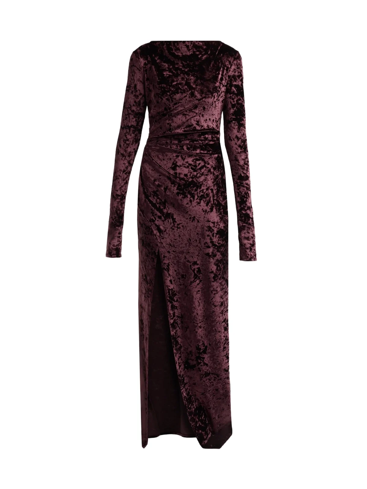 Women's Velvet Ruched Gown