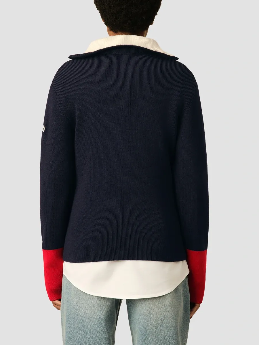 AMI PARIS Men's Zipped Collar Sweater | Thumbnail 3