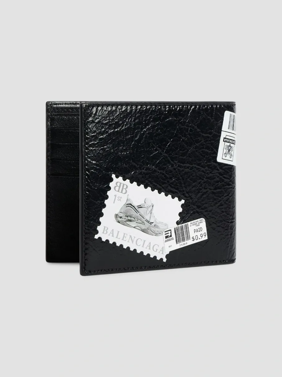 Balenciaga Men's Shopper Square Folded Coin Wallet | Thumbnail 2 Balenciaga Men's Shopper Square Folded Coin Wallet | Thumbnail 2