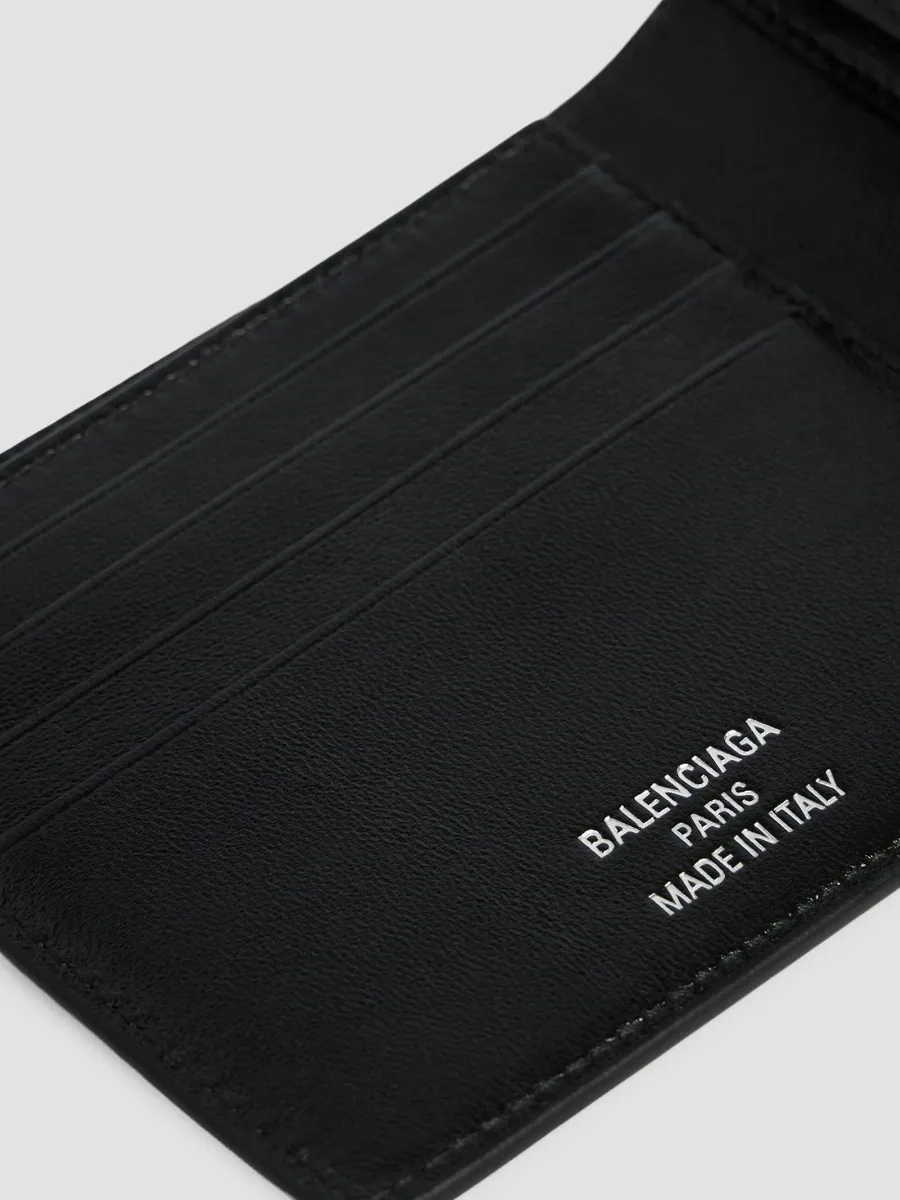 Balenciaga Men's Shopper Square Folded Coin Wallet | Thumbnail 4 Balenciaga Men's Shopper Square Folded Coin Wallet | Thumbnail 4