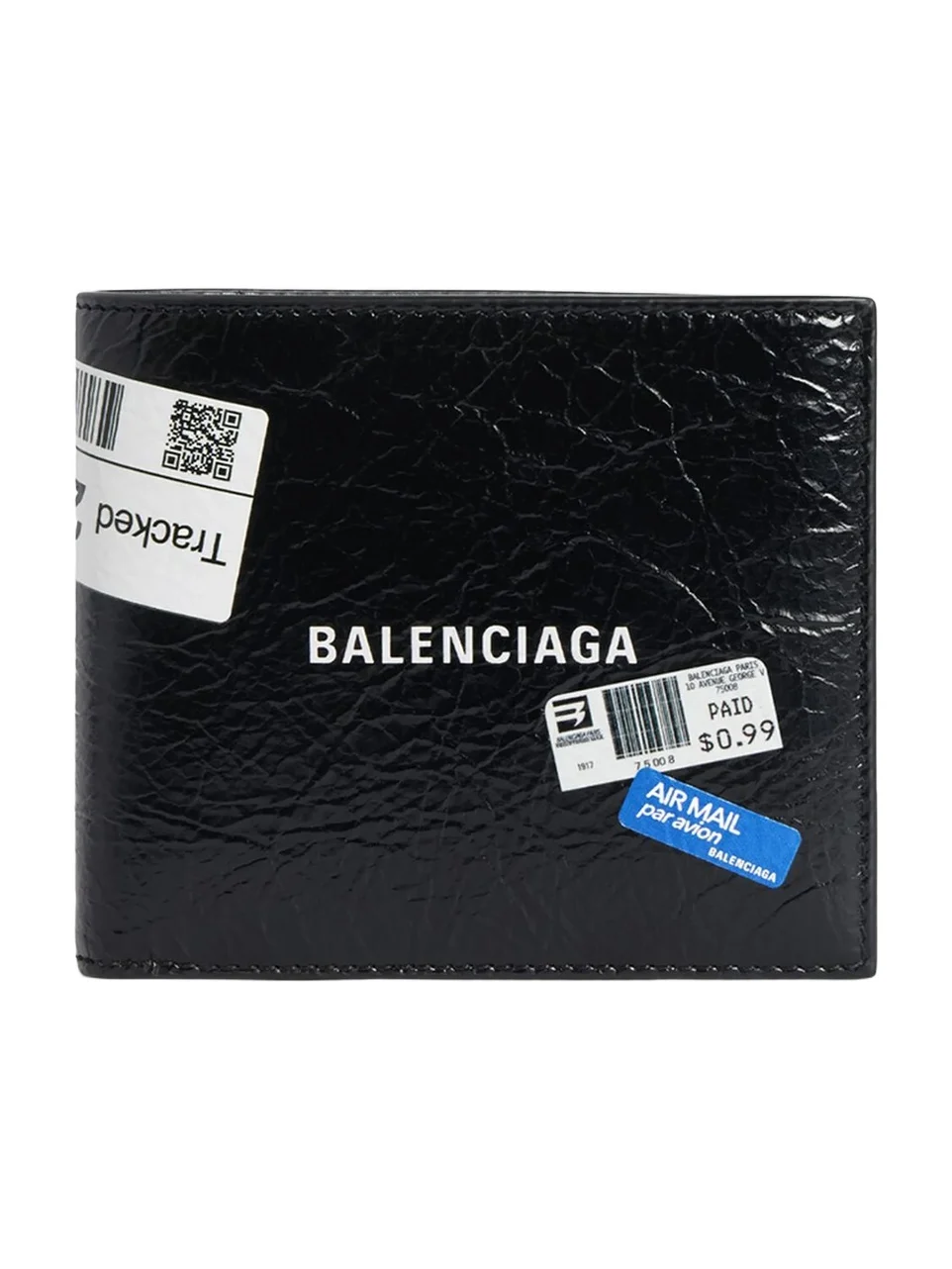 Balenciaga Men's Shopper Square Folded Coin Wallet