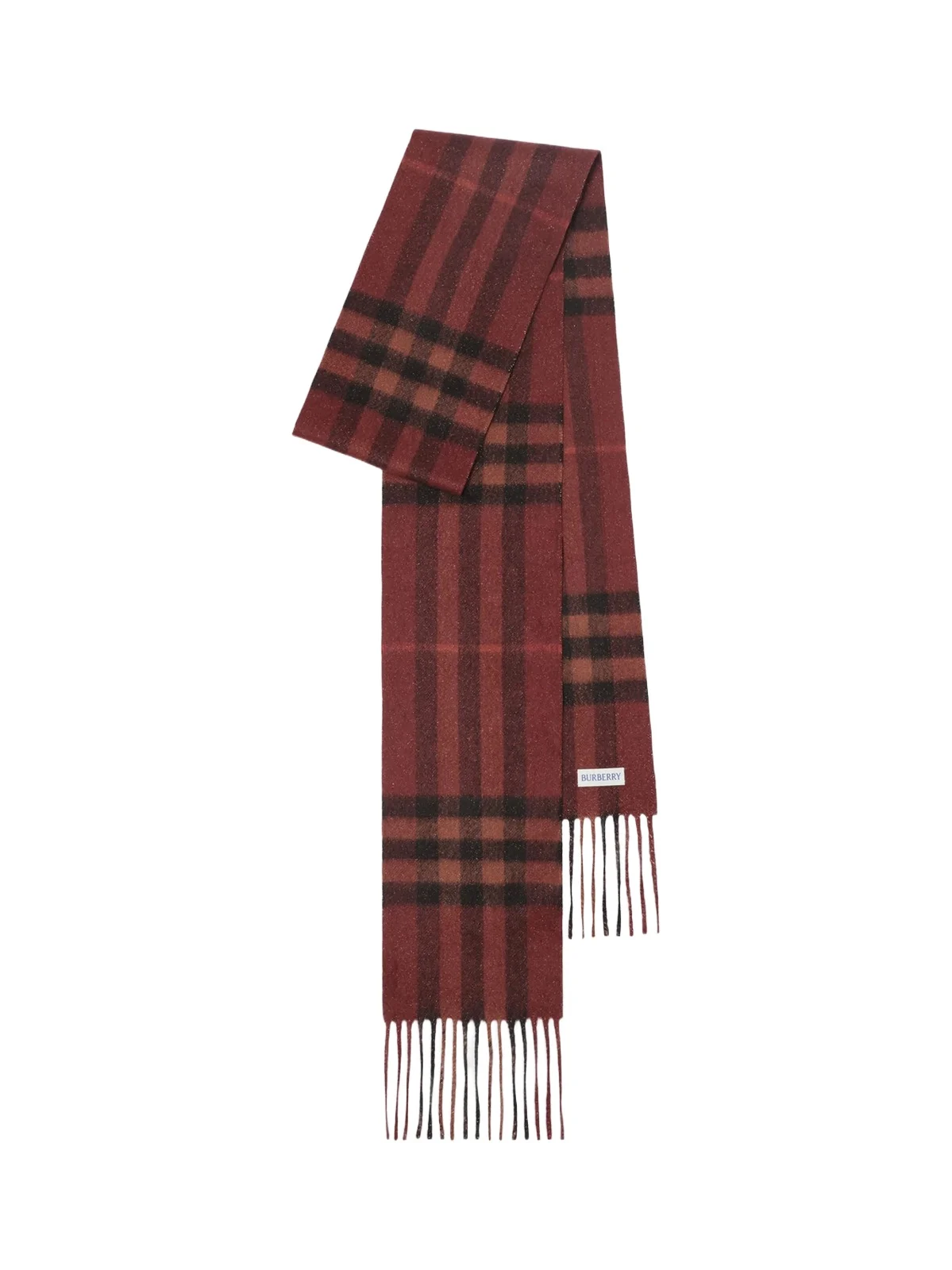 Burberry Women's Check Metallic Cashmere-Blend Scarf