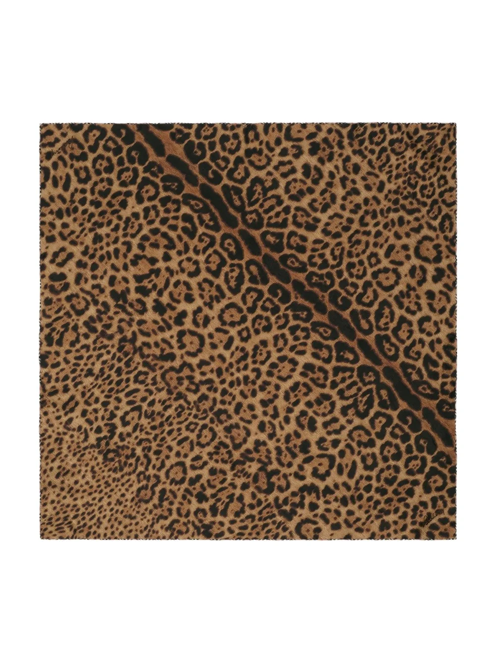 Burberry Women's Leopard Print Silk Foulard Scarf