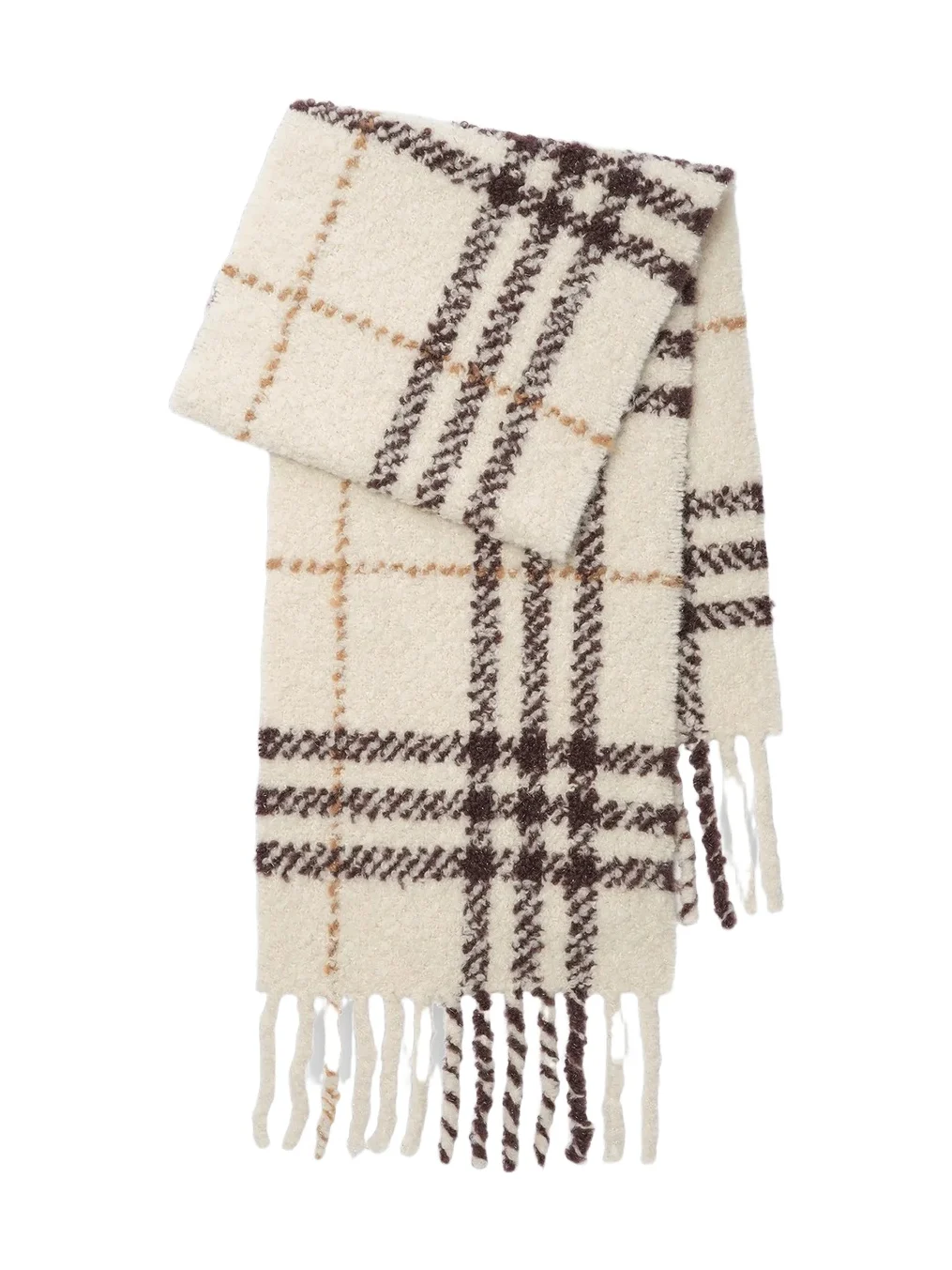 Burberry Women's Check Bouclé Alpaca-Wool Blend Scarf