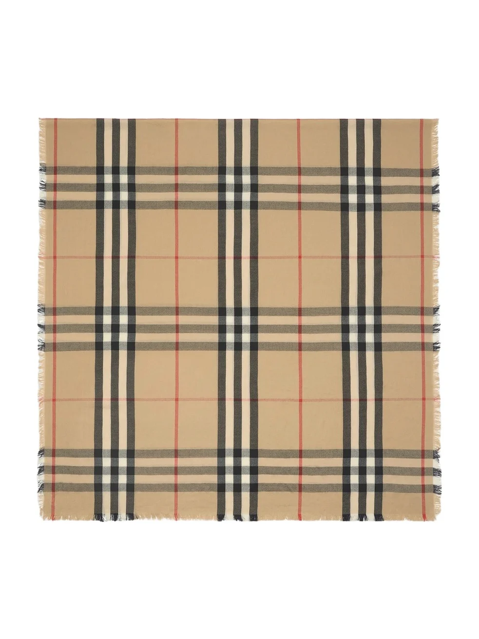 Burberry Women's Archival Check Cashmere Foulard Scarf