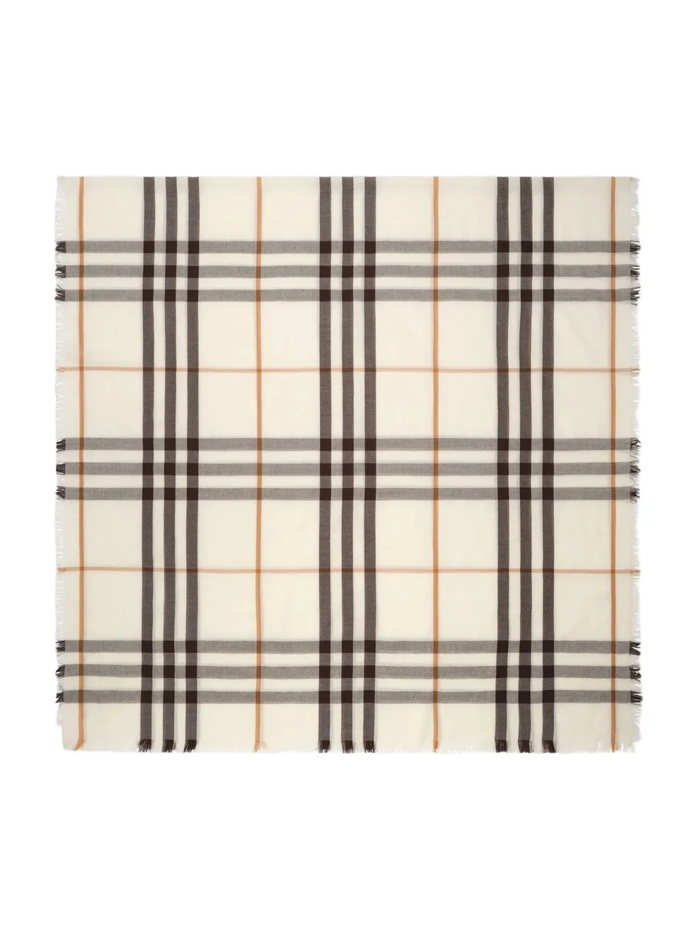 Women's Signature Tartan Cashmere Foulard Scarf Women's Signature Tartan Cashmere Foulard Scarf