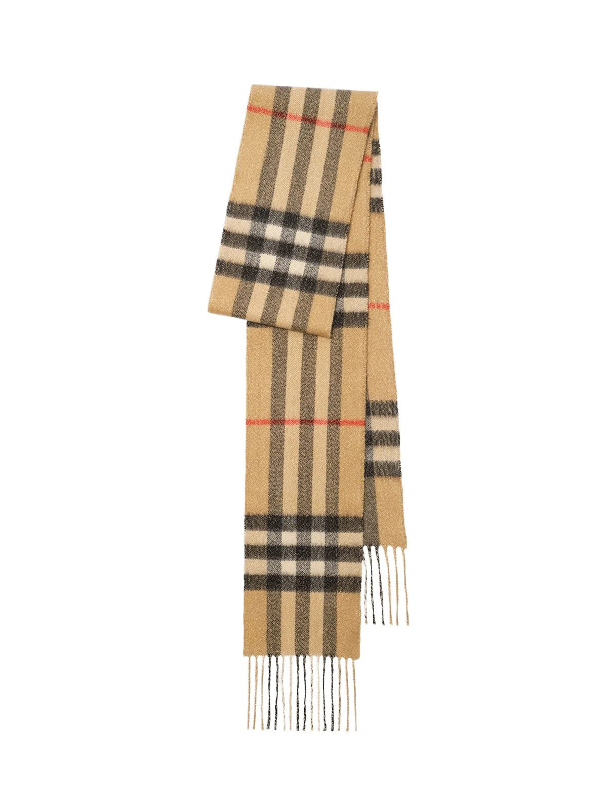 Burberry Women's Giant Check Metallic Cashmere-Blend Scarf