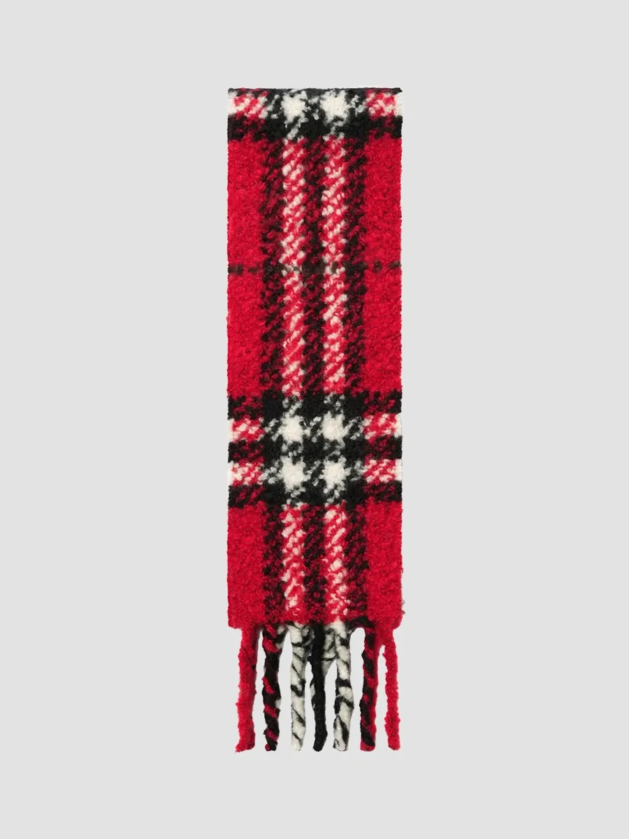 Burberry Women's Check Alpaca-Wool-Blend Narrow Scarf | Thumbnail 2 Burberry Women's Check Alpaca-Wool-Blend Narrow Scarf | Thumbnail 2