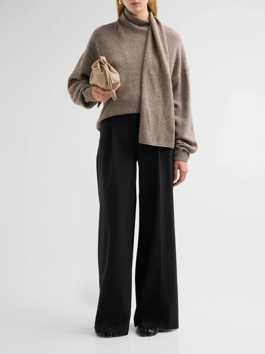 The Garment Women's Volmer Wool-Cashmere Draped Scarf Sweater | Thumbnail 2