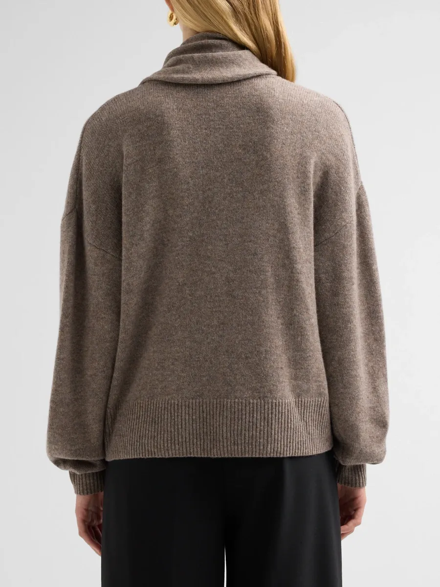 The Garment Women's Volmer Wool-Cashmere Draped Scarf Sweater | Thumbnail 3