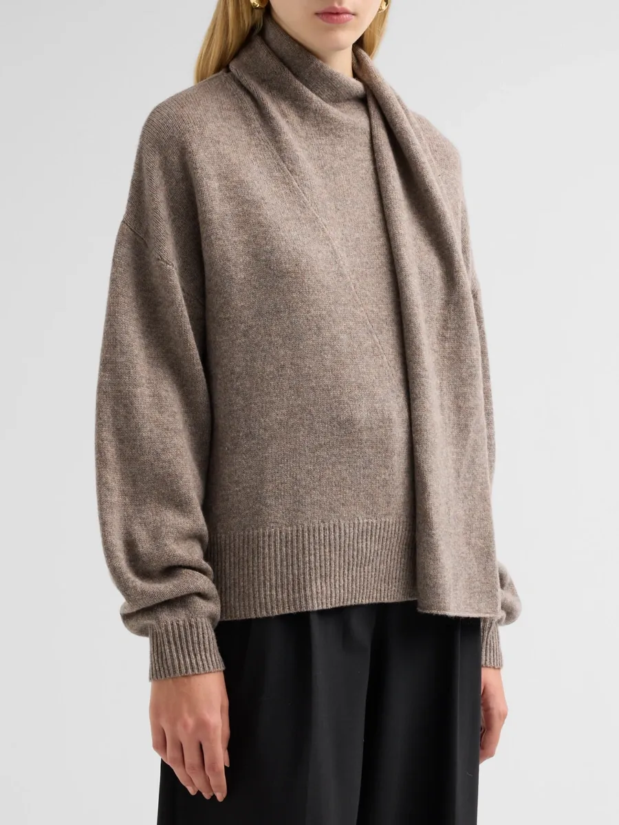 The Garment Women's Volmer Wool-Cashmere Draped Scarf Sweater | Thumbnail 4