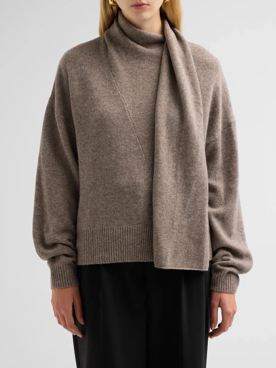 The Garment Women's Volmer Wool-Cashmere Draped Scarf Sweater | Thumbnail 5