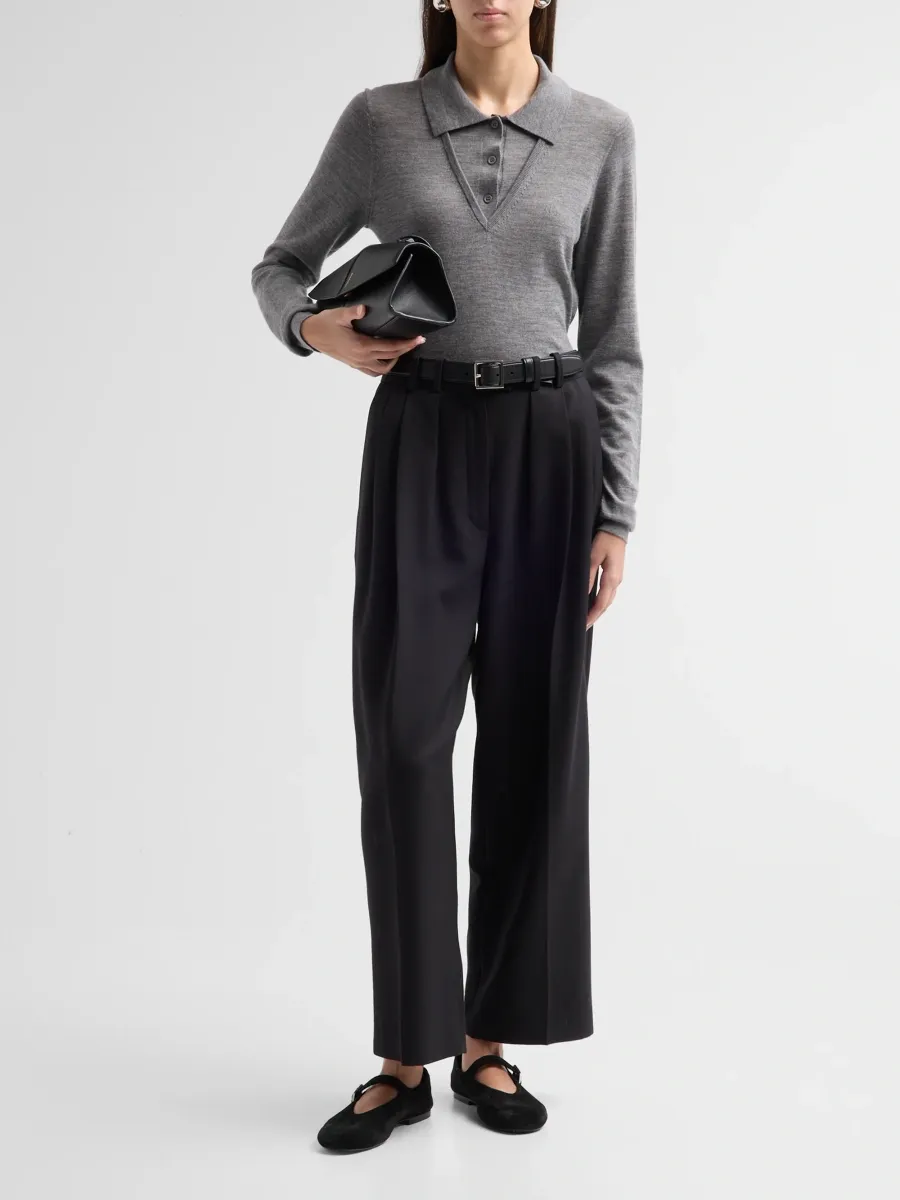 The Garment Women's Bergen Merino Wool Polo Sweater | Thumbnail 2