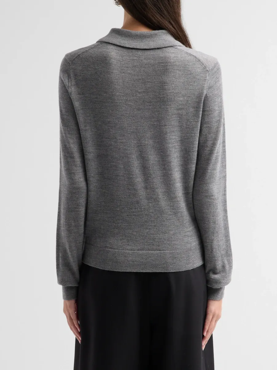 The Garment Women's Bergen Merino Wool Polo Sweater | Thumbnail 3