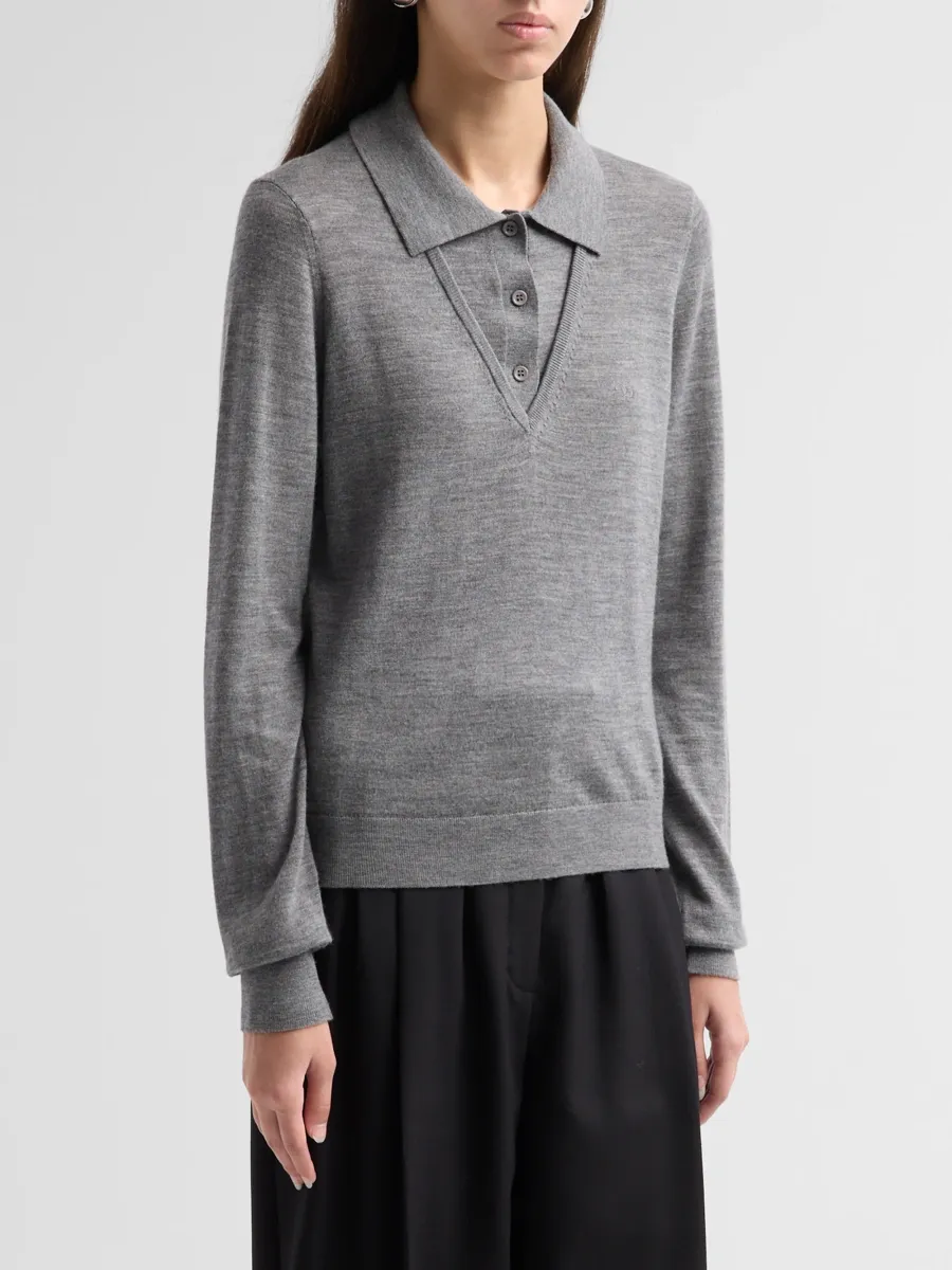 The Garment Women's Bergen Merino Wool Polo Sweater | Thumbnail 4
