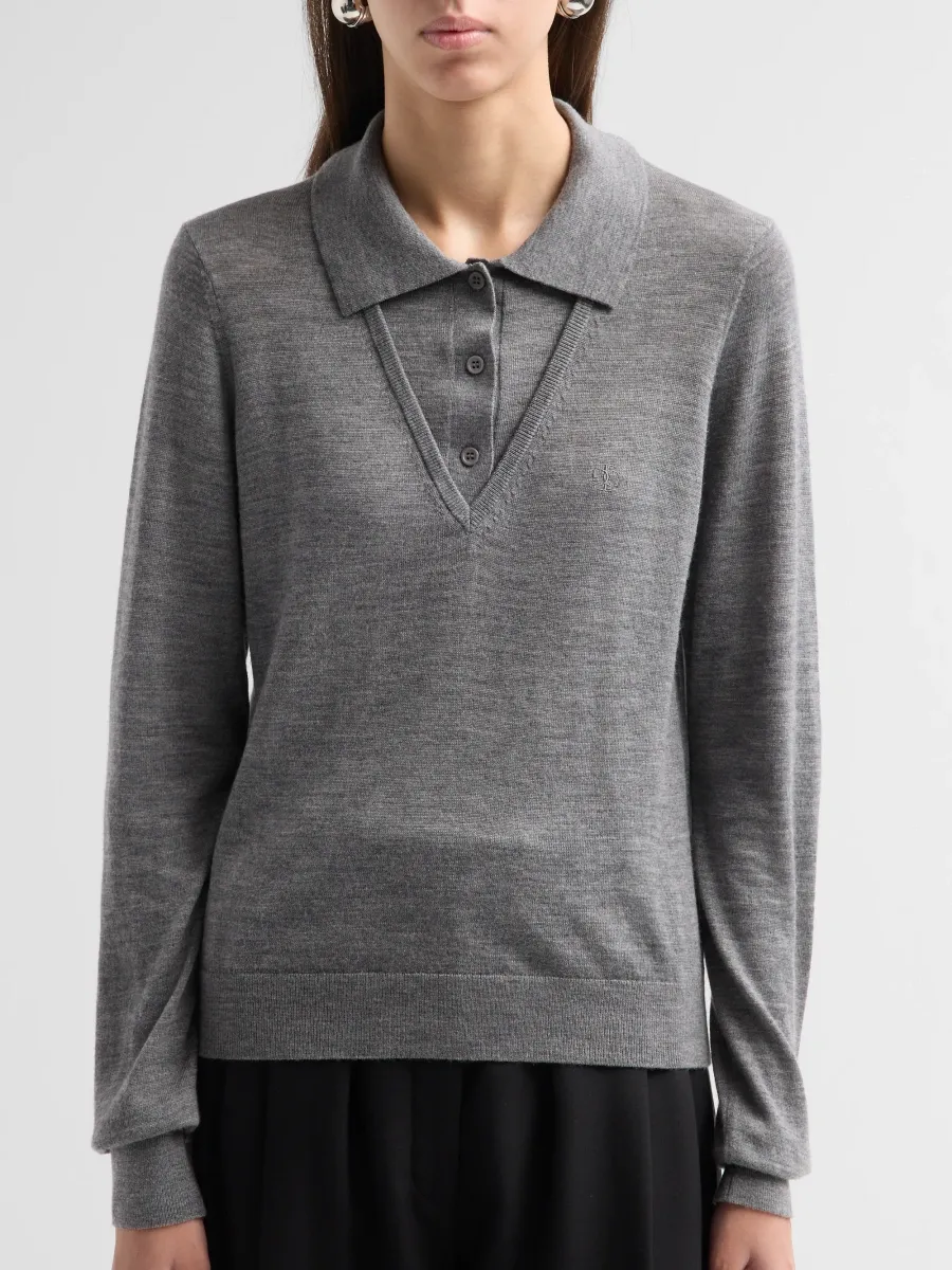 The Garment Women's Bergen Merino Wool Polo Sweater | Thumbnail 5