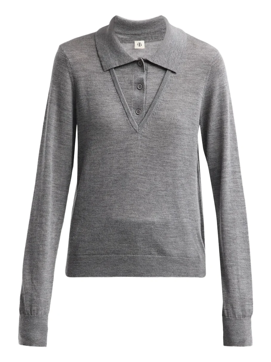 The Garment Women's Bergen Merino Wool Polo Sweater