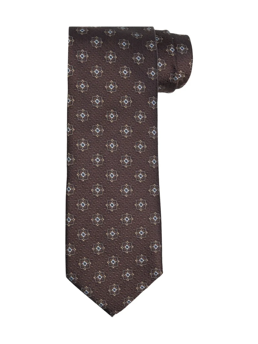 Canali Men's Busy Medallion Silk Tie