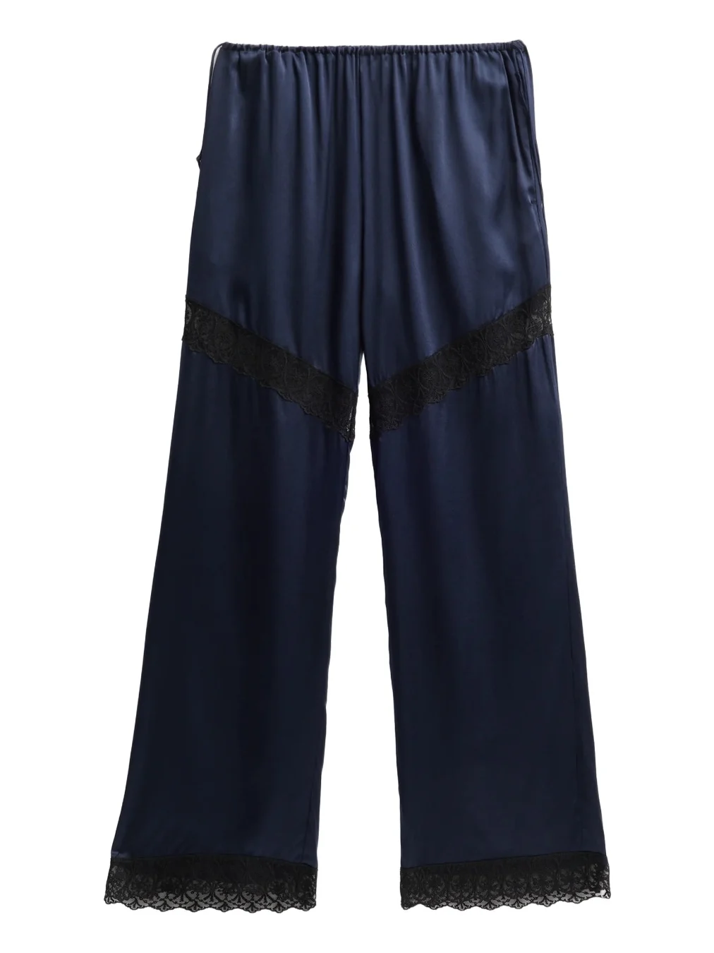 The Garment Women's Cata Stretch-Silk Lace-Trim Pants