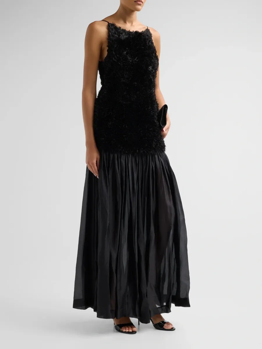 The Garment Women's Hydra Rosette Drop-Waist Gown | Thumbnail 4 The Garment Women's Hydra Rosette Drop-Waist Gown | Thumbnail 4