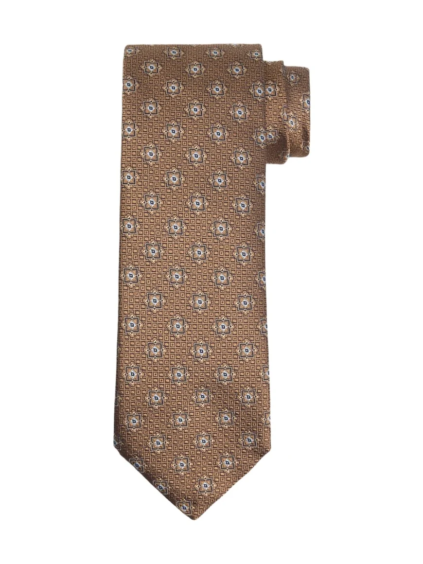 Canali Men's Busy Medallion Silk Tie