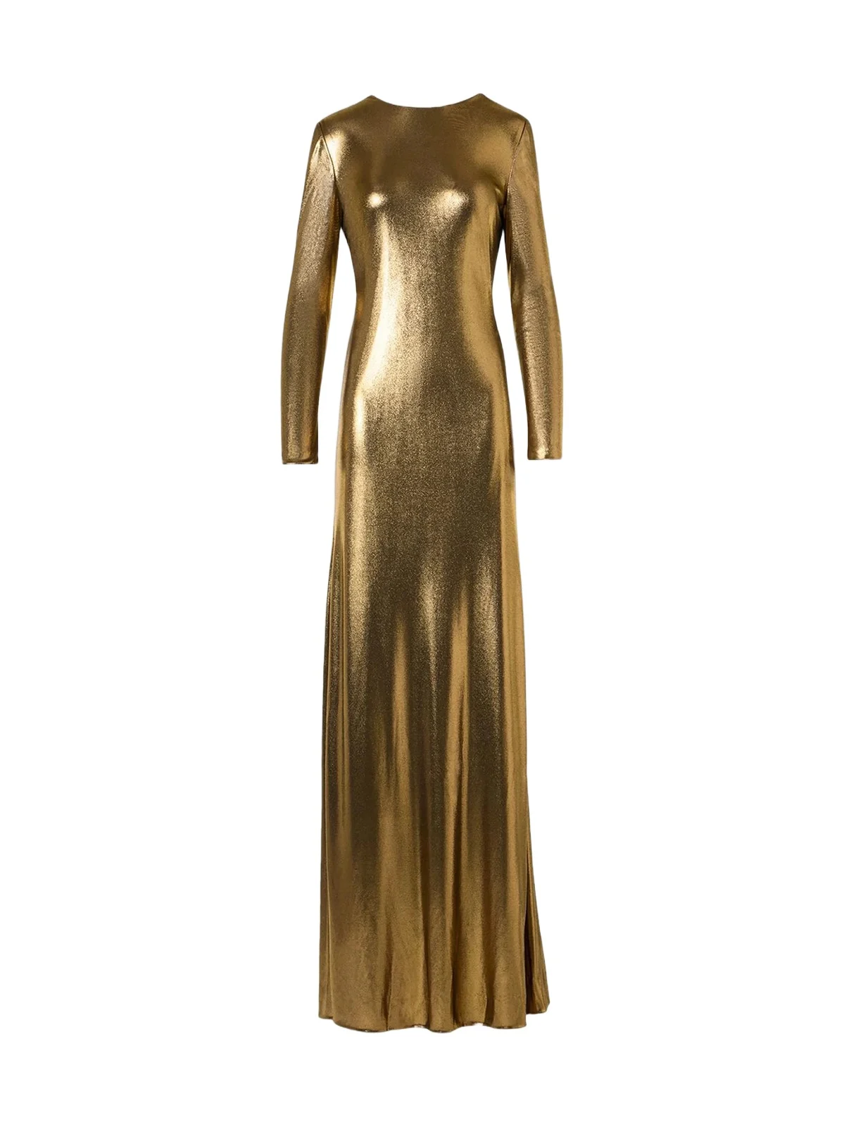Akris Women's Metallic Lamé Jersey A-Line Gown