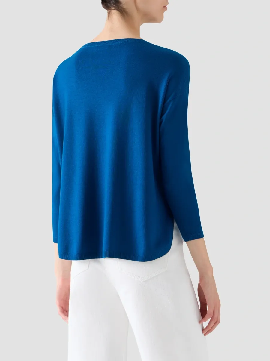 Akris punto Women's Merino Wool Boatneck Sweater | Thumbnail 3