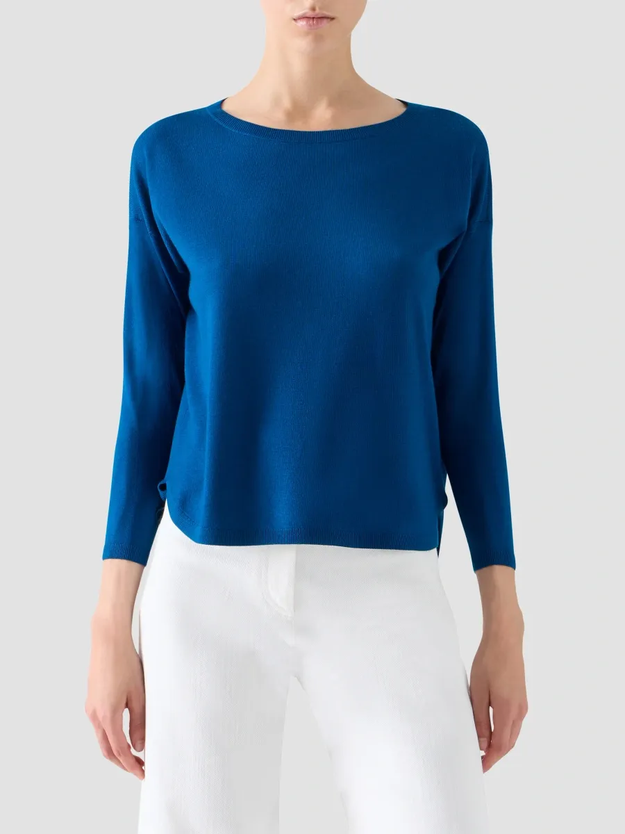 Akris punto Women's Merino Wool Boatneck Sweater | Thumbnail 4