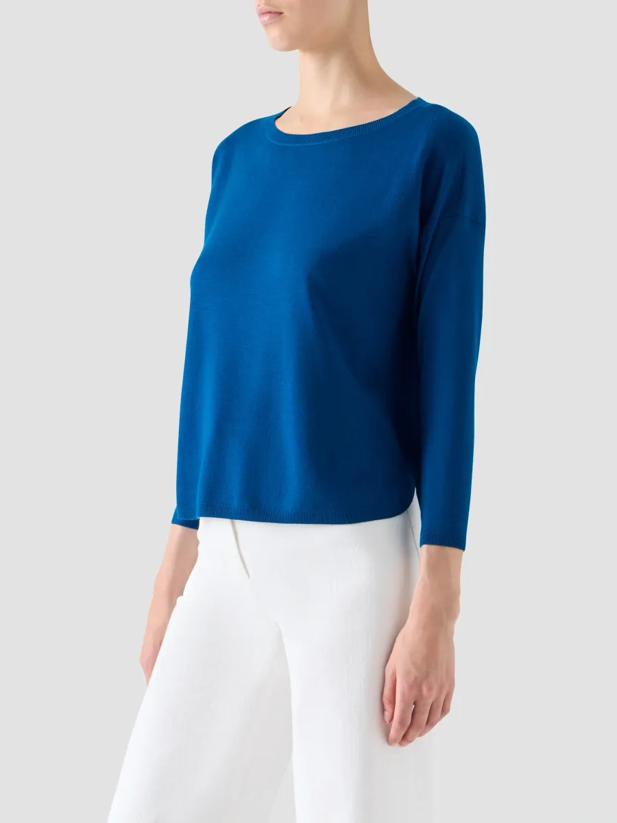 Akris punto Women's Merino Wool Boatneck Sweater | Thumbnail 6