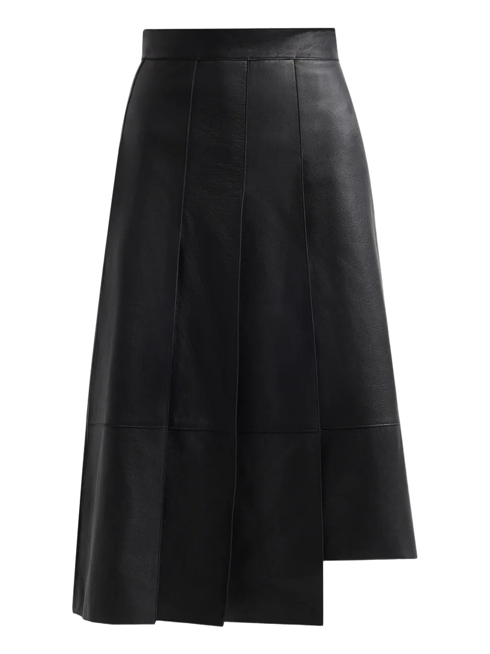 Women's Nappa Leather Asymmetric Midi Skirt Women's Nappa Leather Asymmetric Midi Skirt