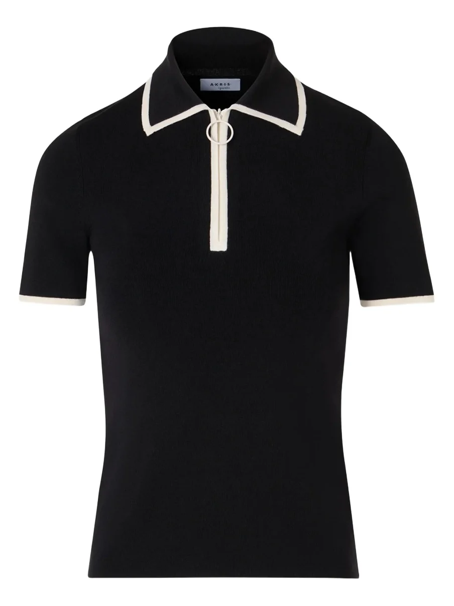 Akris punto Women's Knit Half-Zip Polo Shirt