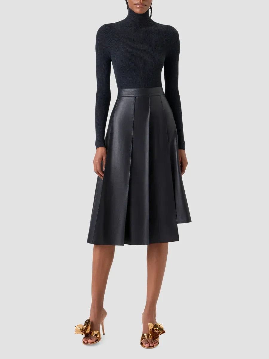 Akris Women's Rib-Knit Cashmere-Silk Turtleneck Sweater | Thumbnail 2 Akris Women's Rib-Knit Cashmere-Silk Turtleneck Sweater | Thumbnail 2