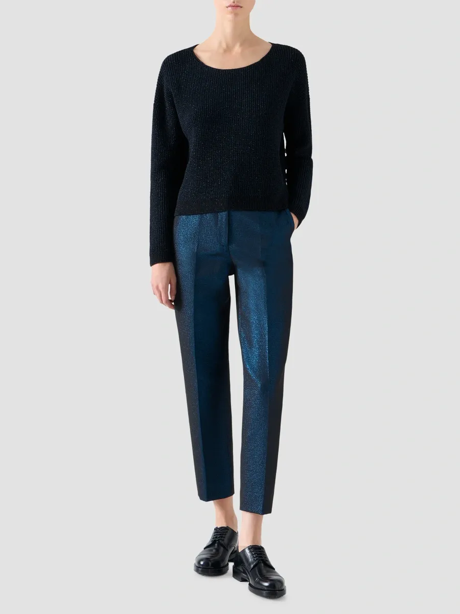 Akris punto Women's Metallic Wool-Blend Sweater | Thumbnail 2