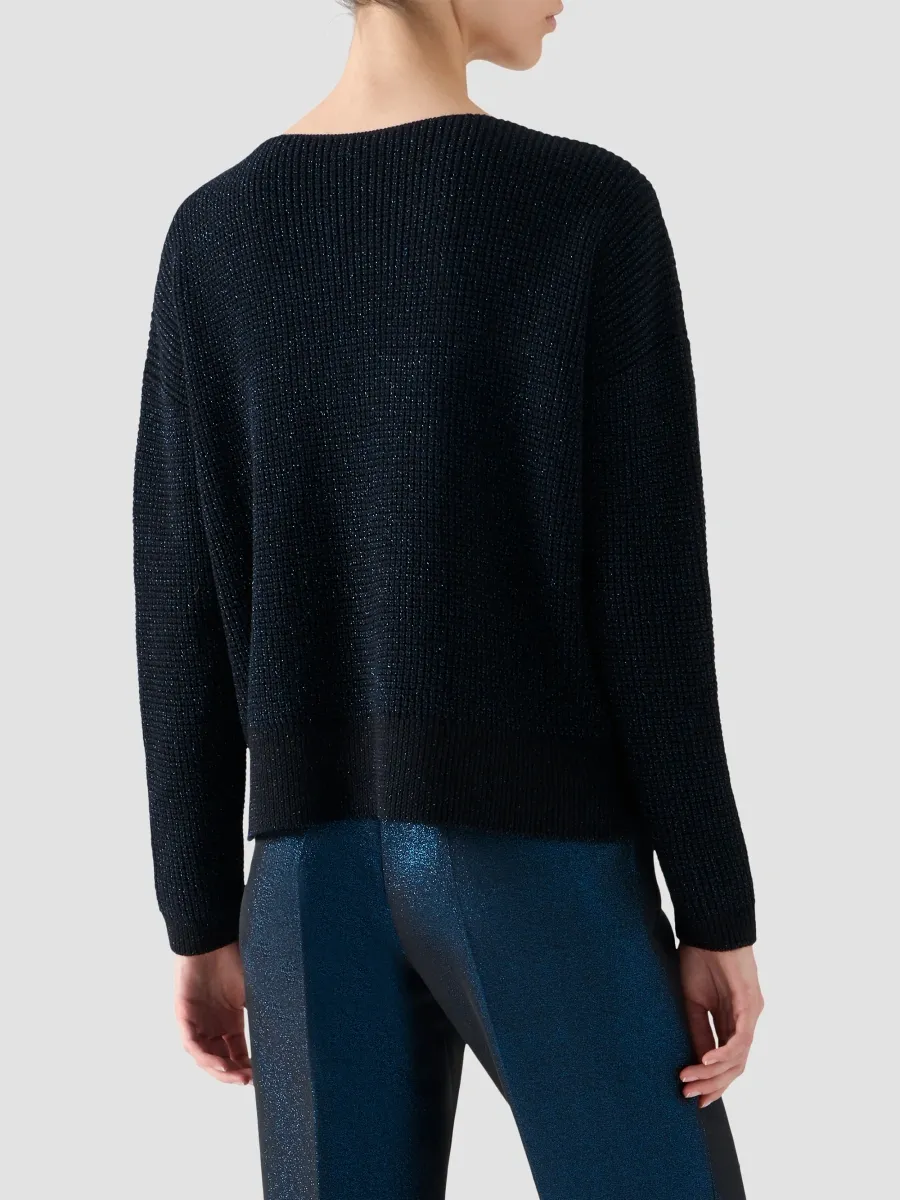 Akris punto Women's Metallic Wool-Blend Sweater | Thumbnail 3
