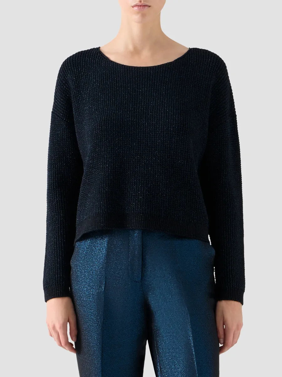 Akris punto Women's Metallic Wool-Blend Sweater | Thumbnail 4