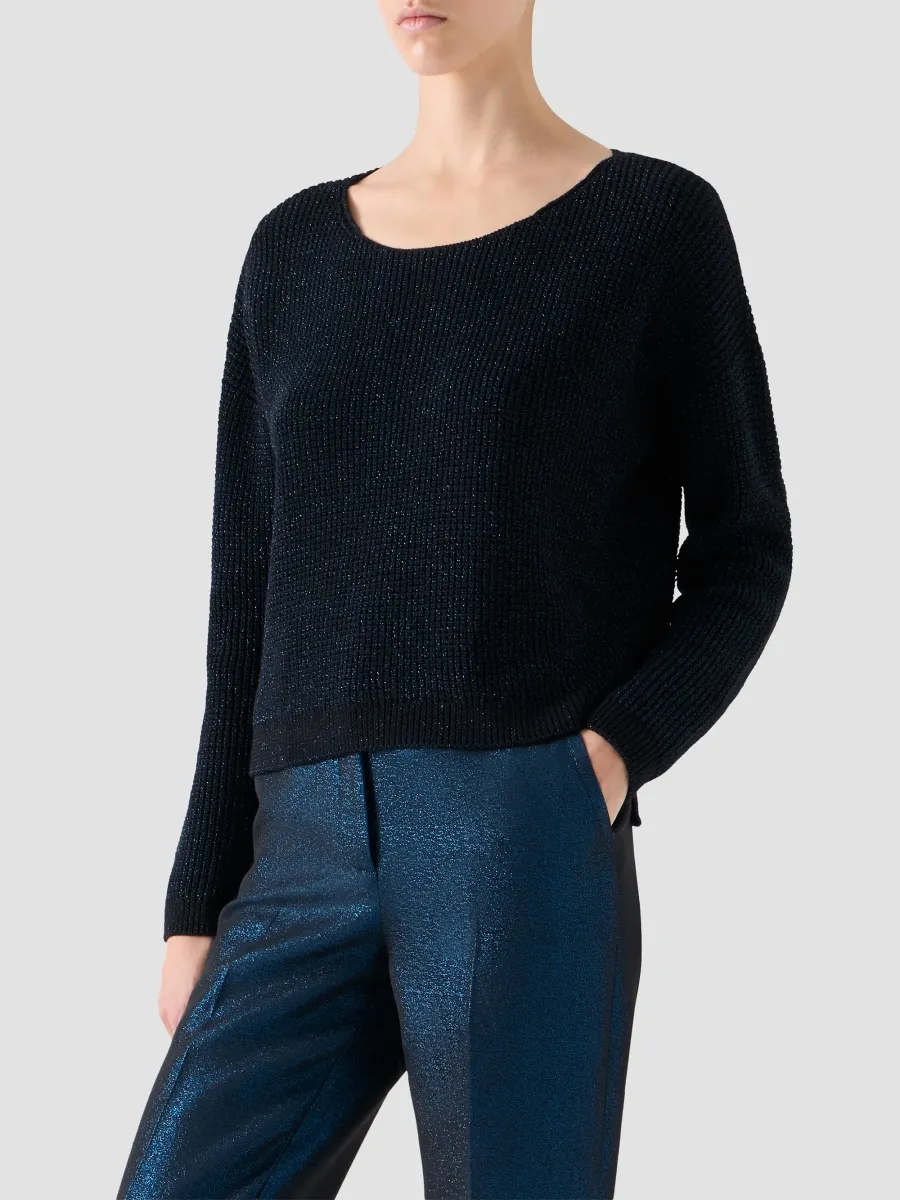 Akris punto Women's Metallic Wool-Blend Sweater | Thumbnail 6