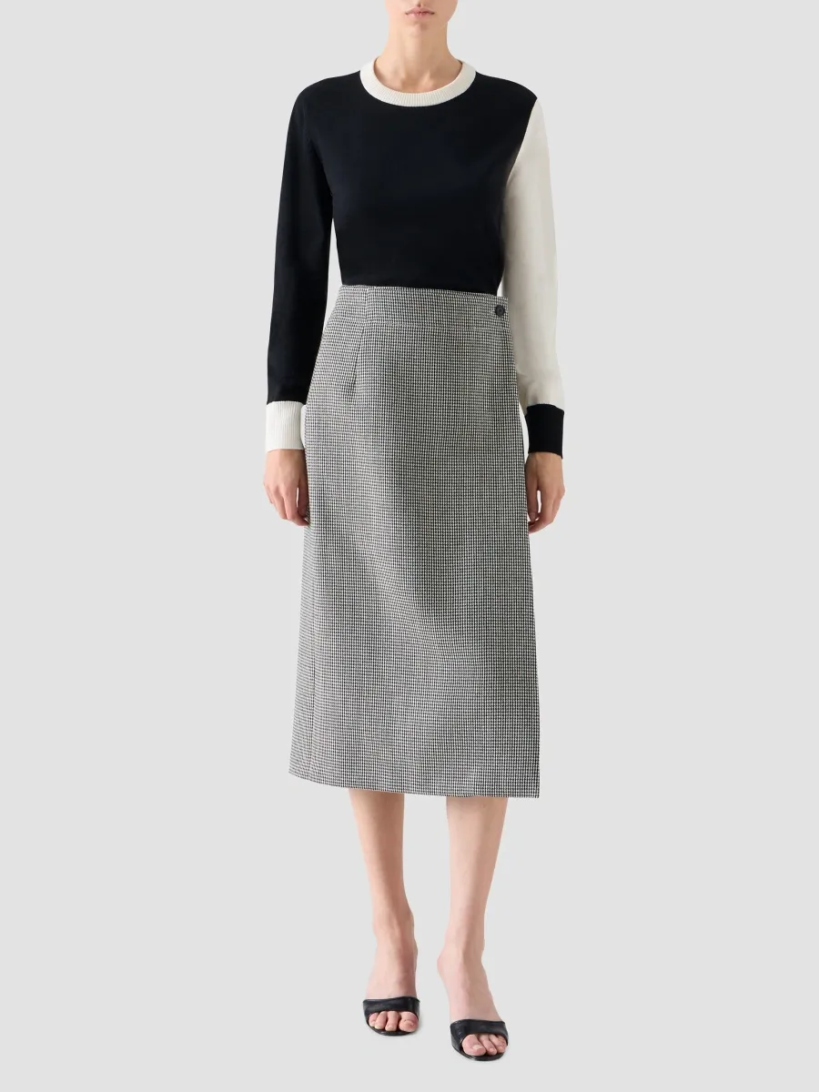 Akris punto Women's Colorblocked Wool Crewneck Sweater | Thumbnail 2