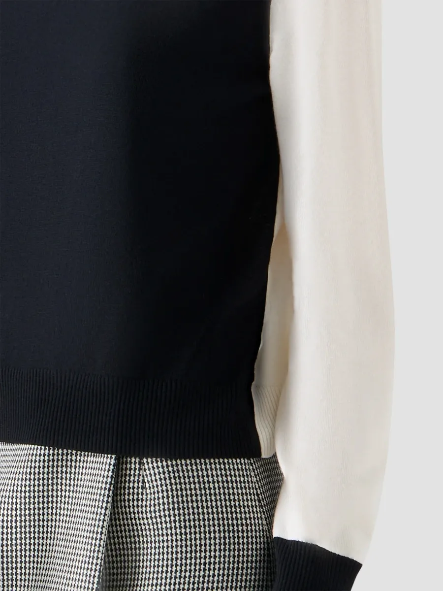 Akris punto Women's Colorblocked Wool Crewneck Sweater | Thumbnail 5