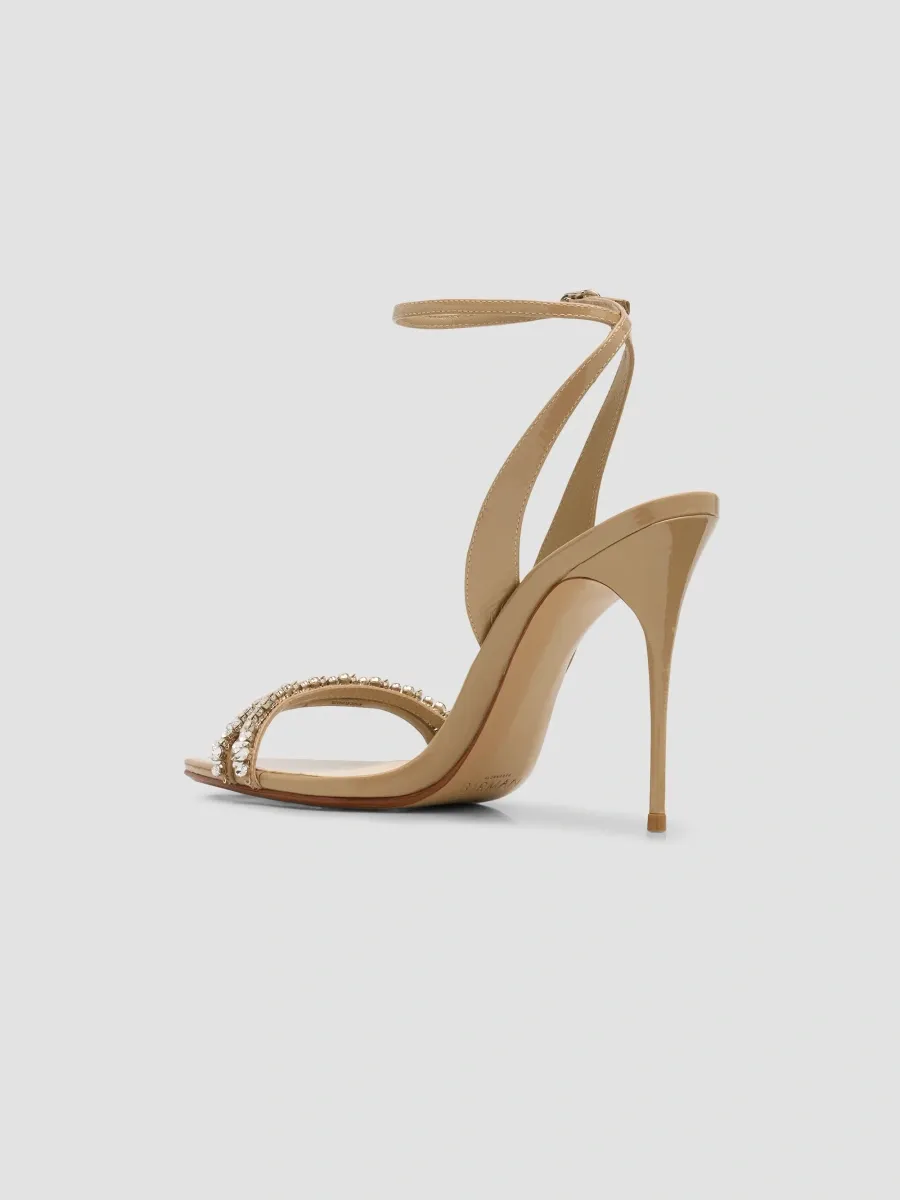 Alexandre Birman Women's Nicole 100MM Embellished Patent Leather Stiletto Sandals | Thumbnail 4