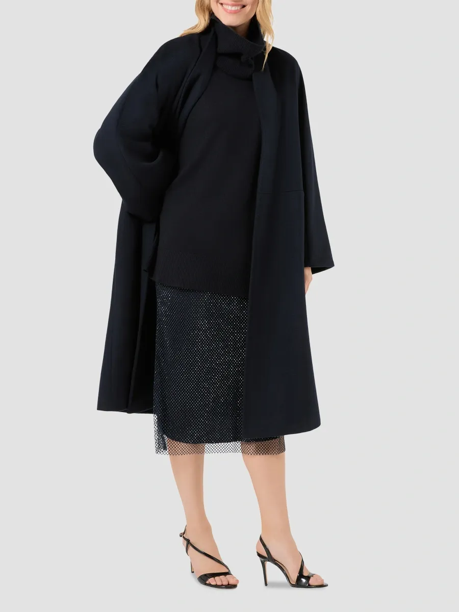 Marina Rinaldi Women's Wool Broadcloth Coat | Thumbnail 2 Marina Rinaldi Women's Wool Broadcloth Coat | Thumbnail 2