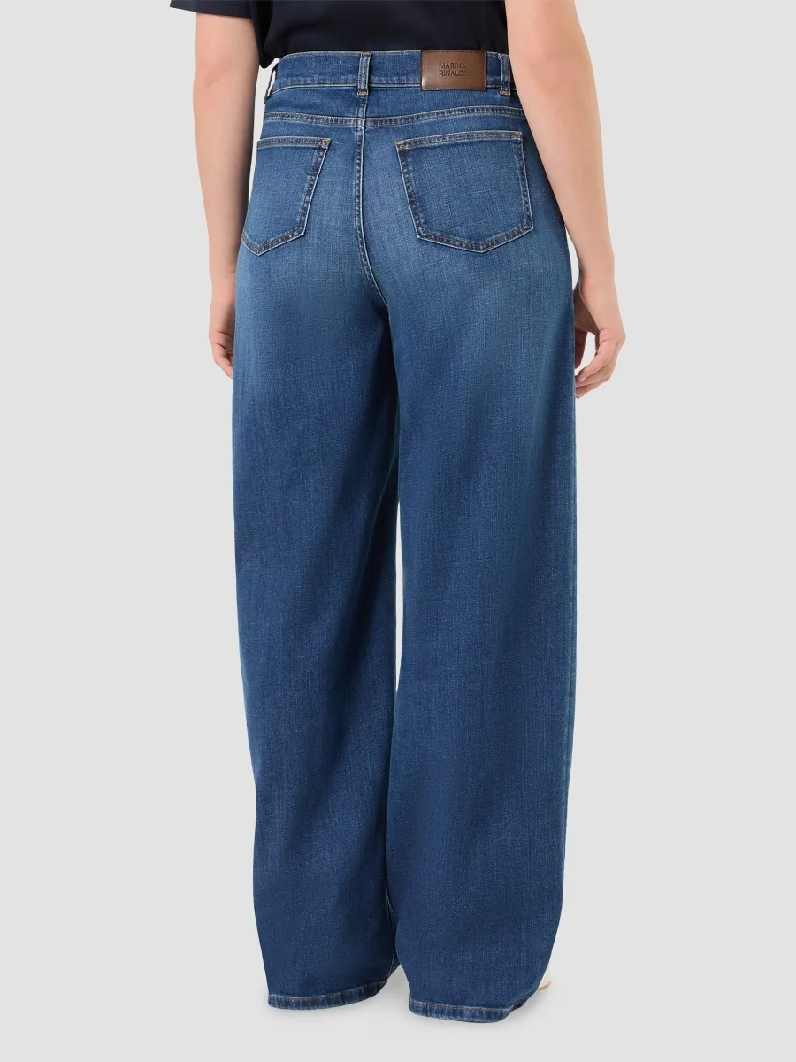 Marina Rinaldi Women's Wide Leg Stretch Denim Jeans | Thumbnail 4 Marina Rinaldi Women's Wide Leg Stretch Denim Jeans | Thumbnail 4